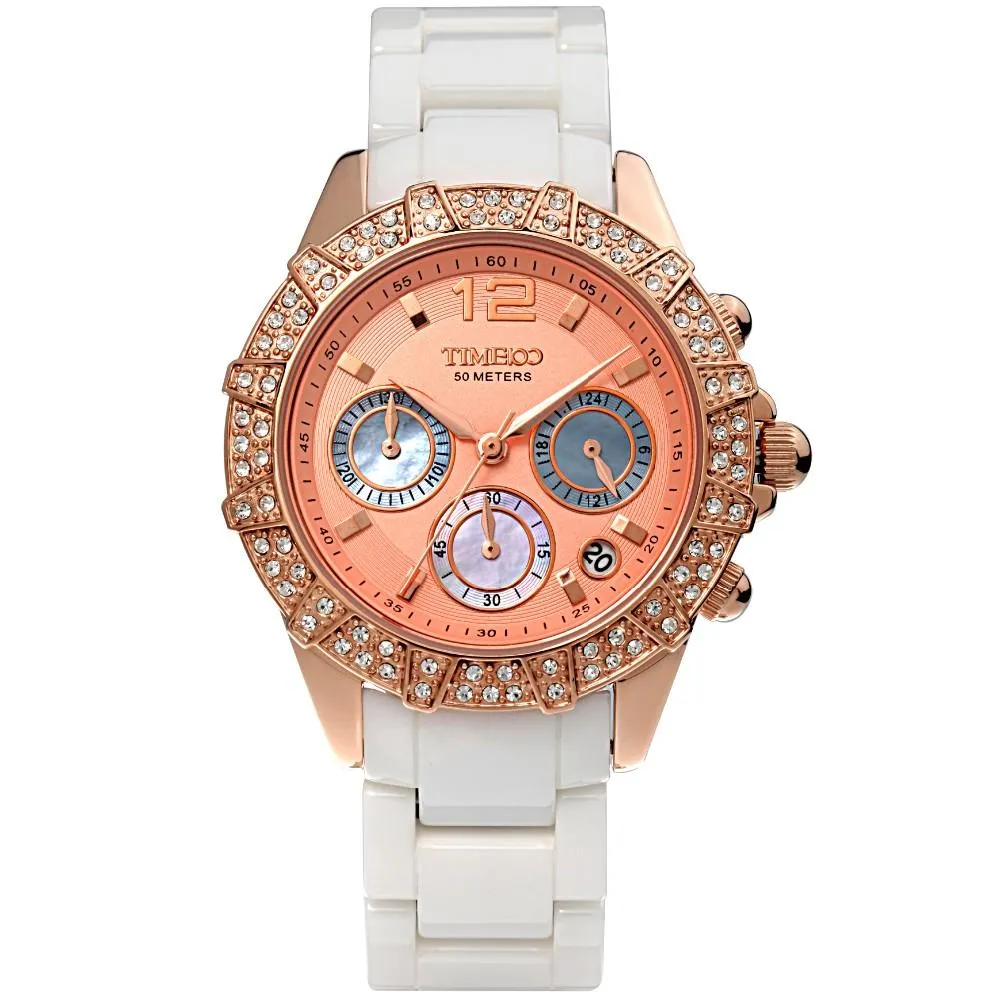 2020 New Pure Diamond Three-Sub Dial Multi Function Watch Luxury Feminine Watches