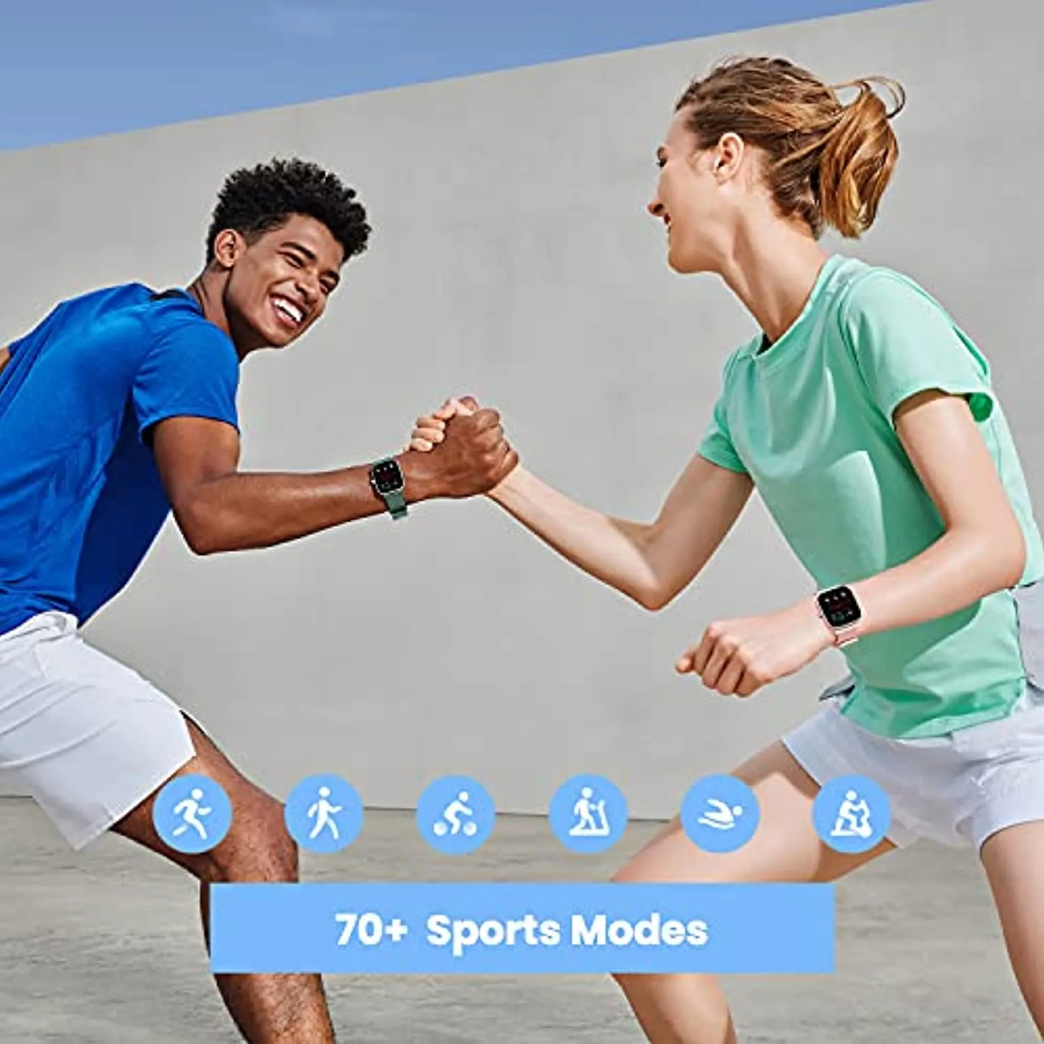 Amazfit GTS 2 Mini Smart Watch GPS Fitness Tracker for Men Women, Alexa Built-in, 14 Days Battery Life, 70  Sports Modes, Blood Oxygen Heart Rate Sleep Monitor, AMOLED Screen, 5 ATM Waterproof-Black