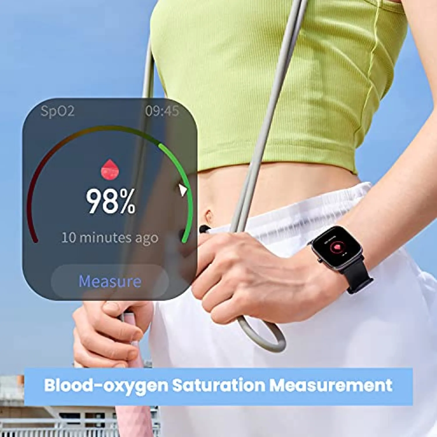 Amazfit GTS 2 Mini Smart Watch GPS Fitness Tracker for Men Women, Alexa Built-in, 14 Days Battery Life, 70  Sports Modes, Blood Oxygen Heart Rate Sleep Monitor, AMOLED Screen, 5 ATM Waterproof-Black