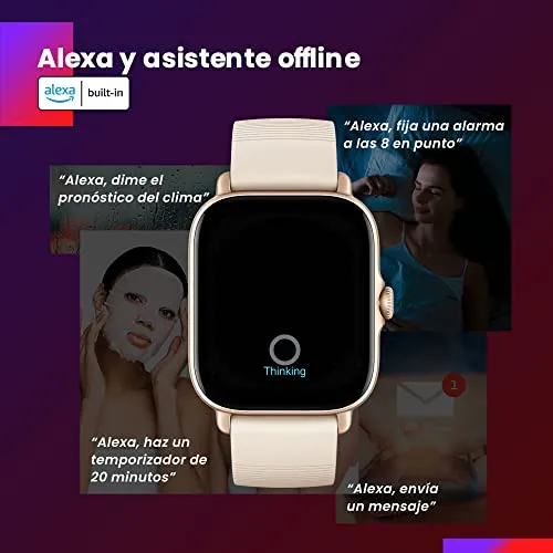 Amazfit GTS 3 Smart Watch for Android iPhone, Alexa Built-in, GPS Fitness Sports Watch with 150 Sports Modes, 1.75” AMOLED Display, 12-Day Battery Life, Blood Oxygen Heart Rate Tracking, Black
