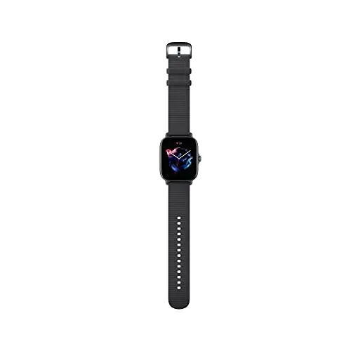Amazfit GTS 3 Smart Watch for Android iPhone, Alexa Built-in, GPS Fitness Sports Watch with 150 Sports Modes, 1.75” AMOLED Display, 12-Day Battery Life, Blood Oxygen Heart Rate Tracking, Black