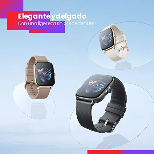 Amazfit GTS 3 Smart Watch for Android iPhone, Alexa Built-in, GPS Fitness Sports Watch with 150 Sports Modes, 1.75” AMOLED Display, 12-Day Battery Life, Blood Oxygen Heart Rate Tracking, Black