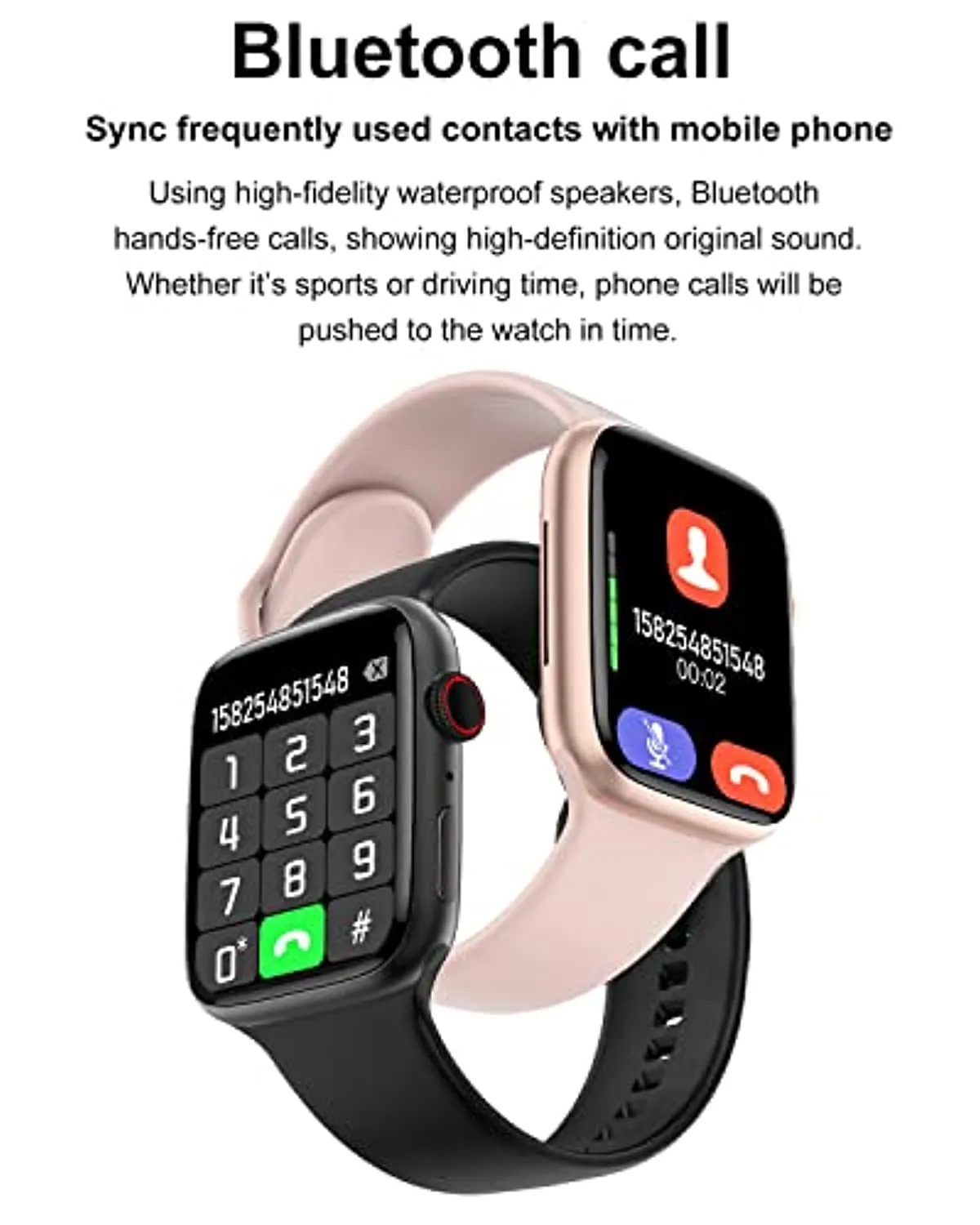 Android Smart Watch, Aeifond Smart Watches for Women Men Kids, Activity Fitness Tracker with Heart Rate,BloodPressure,Pedometer Sports Watch for Android/iOS Phones Compatible iPhone Samsung (Black)