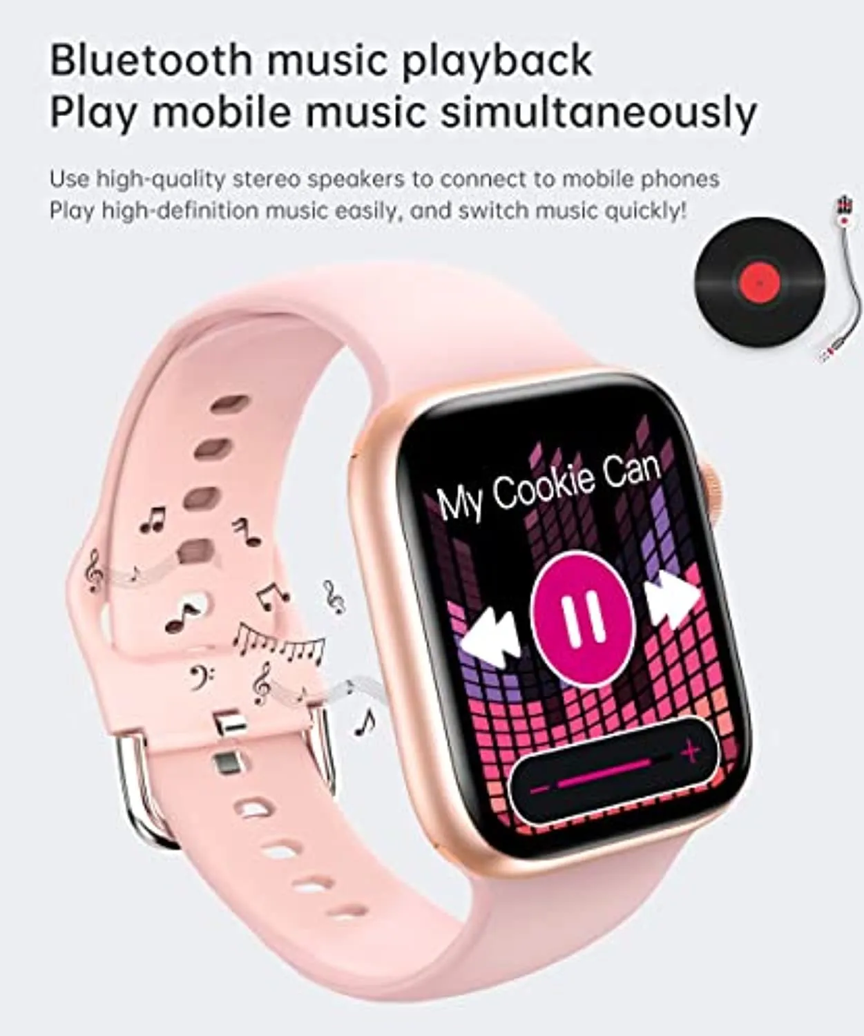 Android Smart Watch, Aeifond Smart Watches for Women Men Kids, Activity Fitness Tracker with Heart Rate,BloodPressure,Pedometer Sports Watch for Android/iOS Phones Compatible iPhone Samsung (Black)
