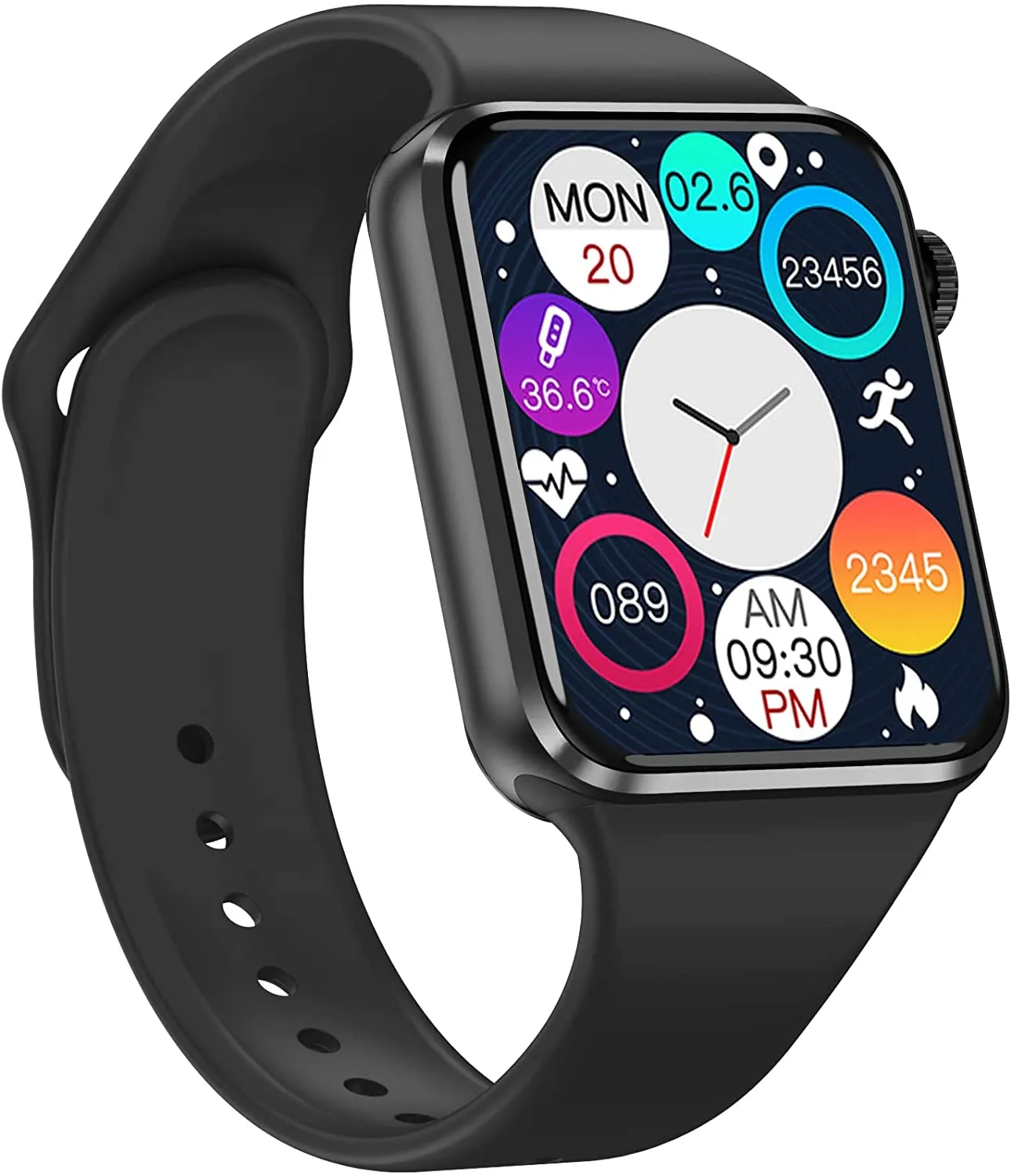 Android Smart Watch, Aeifond Smart Watches for Women Men Kids, Activity Fitness Tracker with Heart Rate,BloodPressure,Pedometer Sports Watch for Android/iOS Phones Compatible iPhone Samsung (Black)