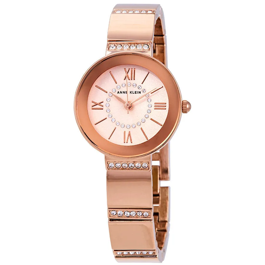 Anne Klein Rose Dial Rose Gold-tone Ladies Watch AK/3190RGRG