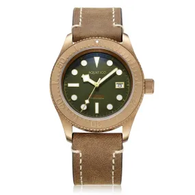 Aquatico Bronze Sea Star Green Dial Watch (Bronze Bezel)