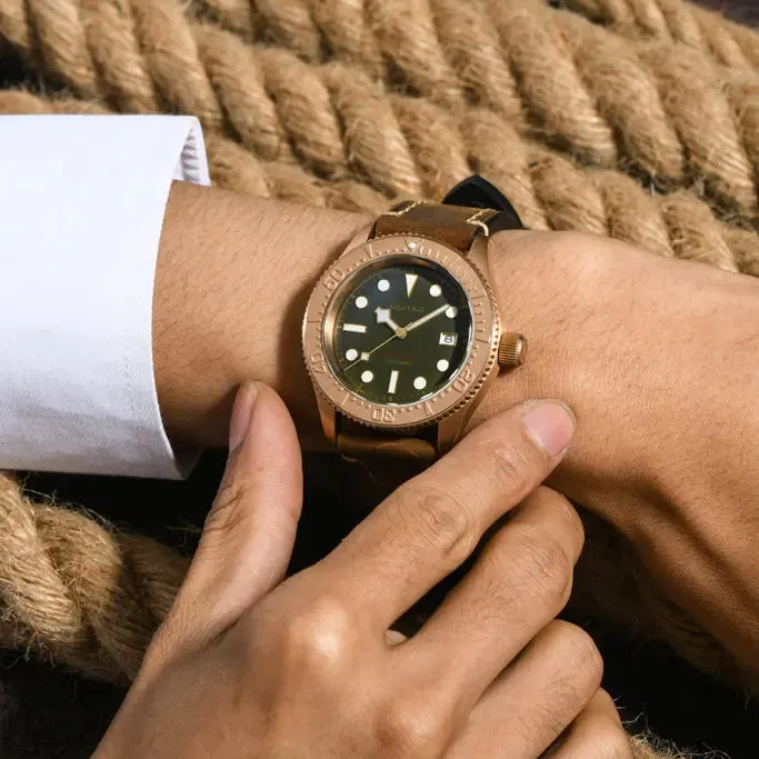 Aquatico Bronze Sea Star Green Dial Watch (Bronze Bezel)