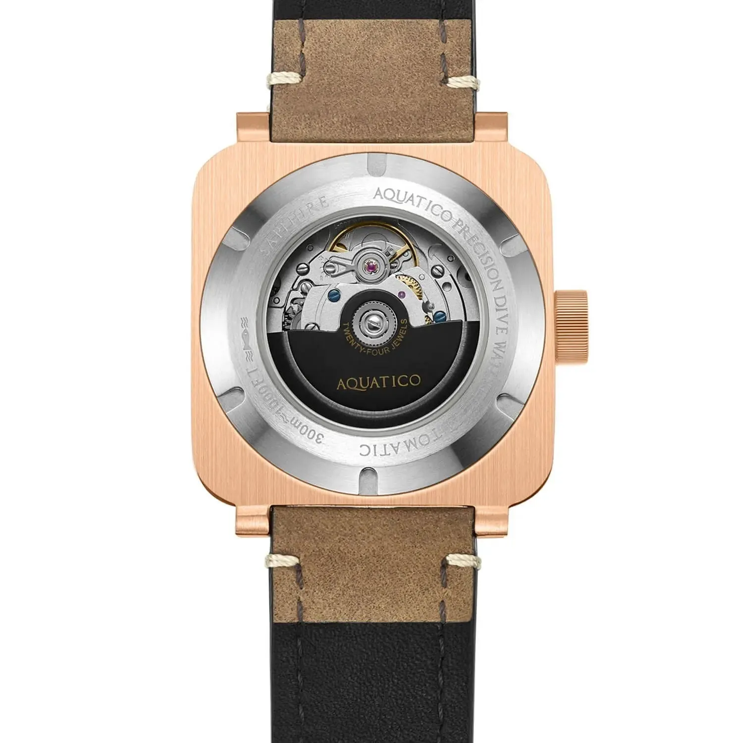 Aquatico Super Charger Bronze Blue Dial Watch (NH35)