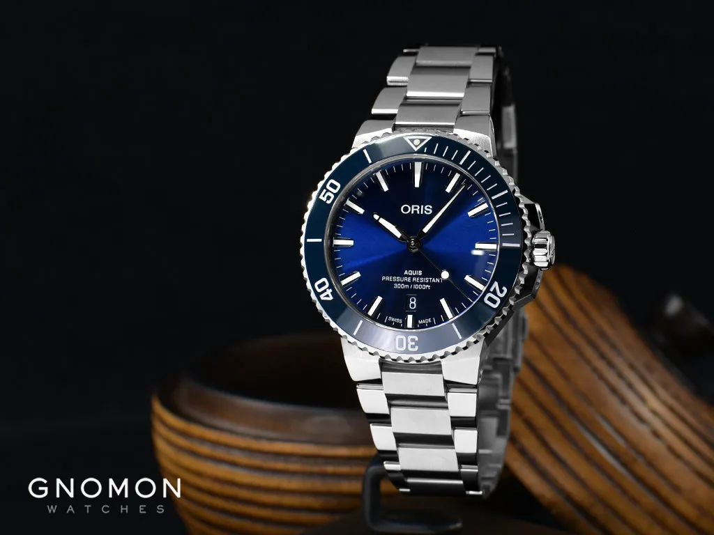 Aquis Date Blue - Bracelet - 41.5mm - Ref. 01 733 7787 4135-07 8 22 04PEB