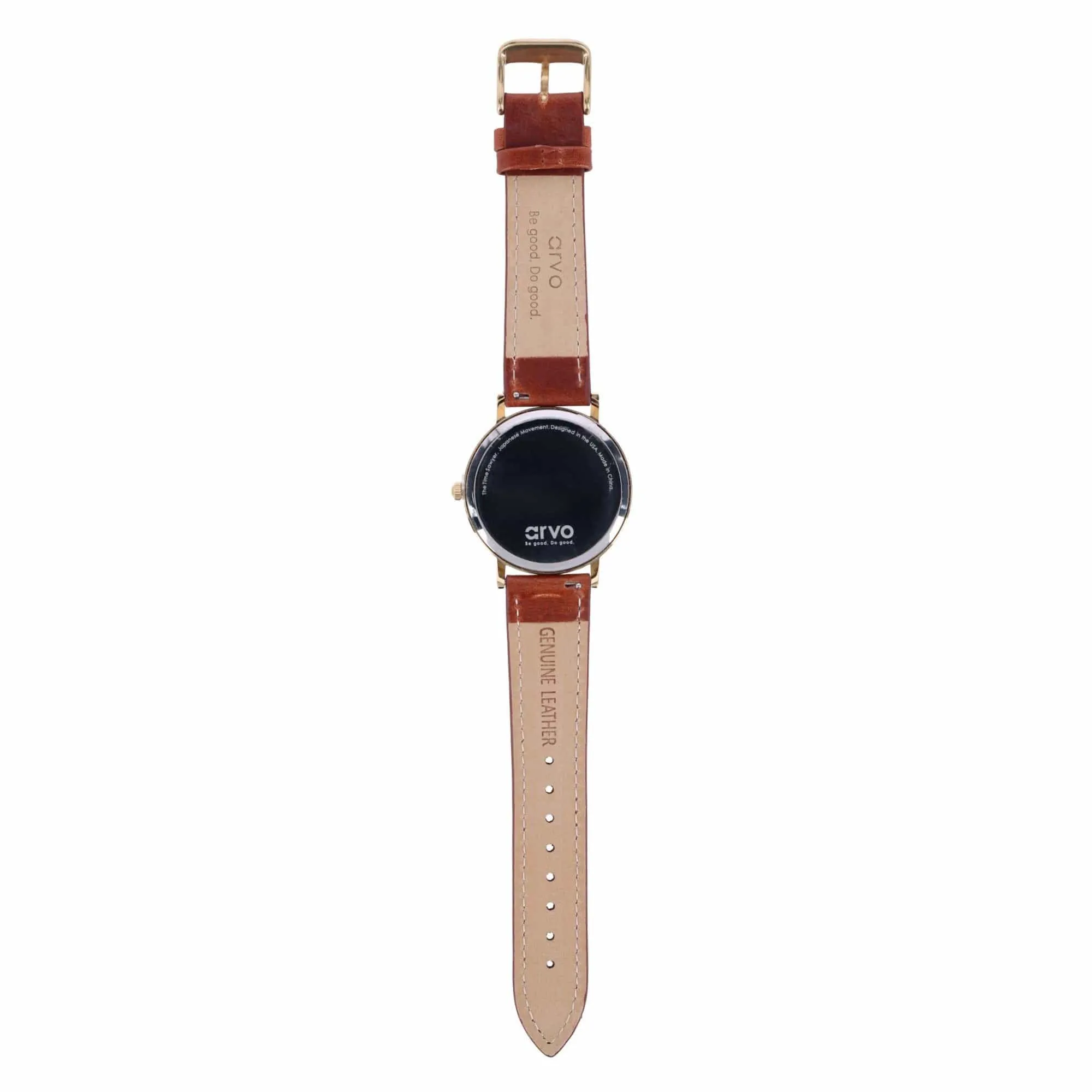 Arvo White Face Gold Time Sawyer Watch