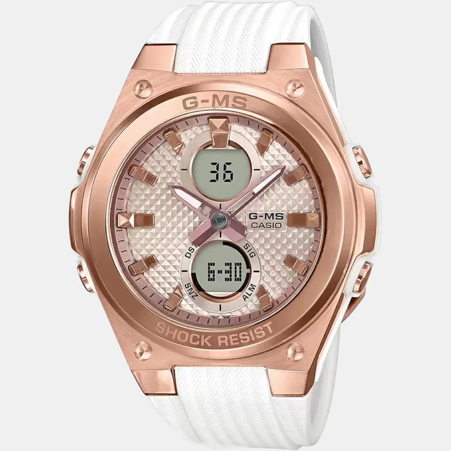 Baby-G Women's Analog-Digital Resin Watch B214 - MSG-C100G-7ADR