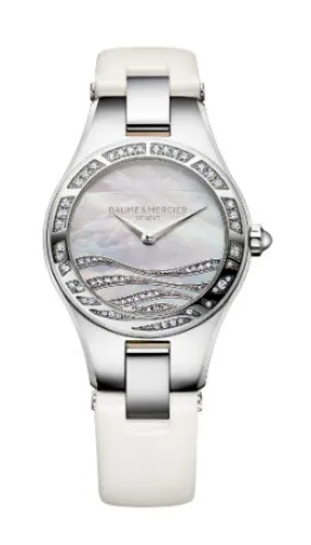 Baume et Mercier Linea Day White Mother of Pearl Dial Ladies Watch 10118