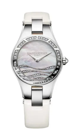 Baume et Mercier Linea Day White Mother of Pearl Dial Ladies Watch 10118