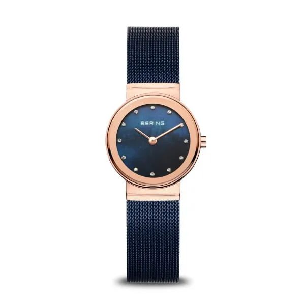 Bering 10126-367 Classic Blue Stainless Steel Mesh Strap Women Watches