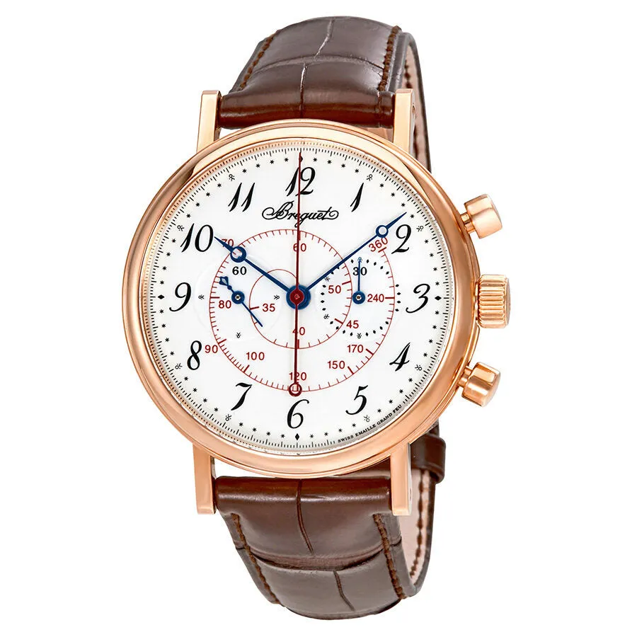 Breguet Classique 18kt Rose Gold White Enamel Dial Men's Hand Wound Watch 5247BR/29/9V6