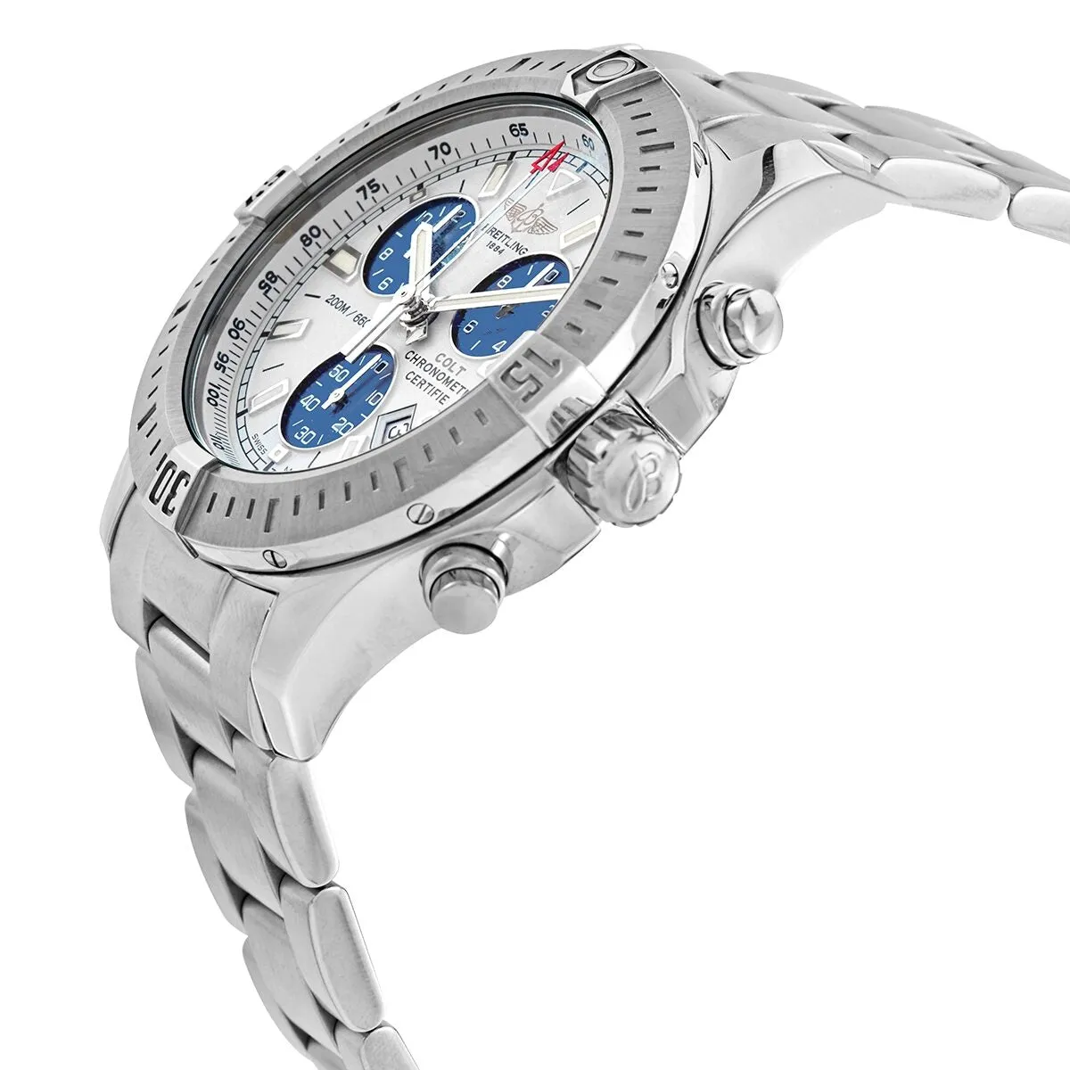 Breitling Colt Chronograph 44 Silver Dial Men's Watch A73388111G1A1