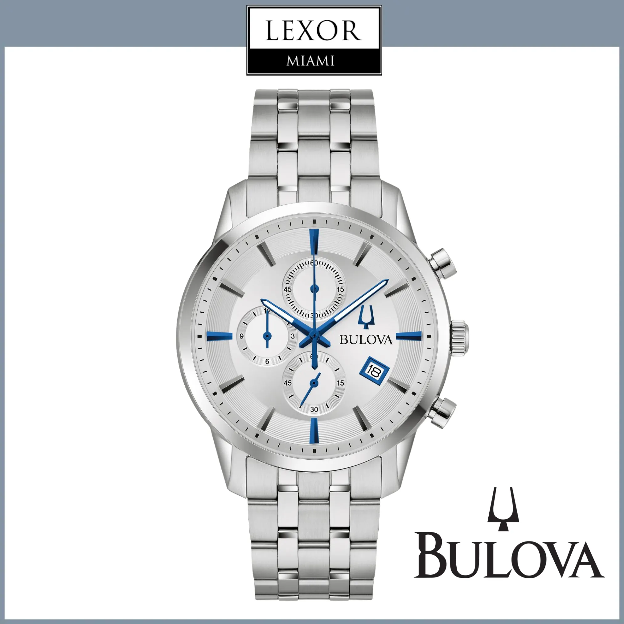 Bulova 96B404 BRACE M W BR SW CHRONO SUTTON Watches