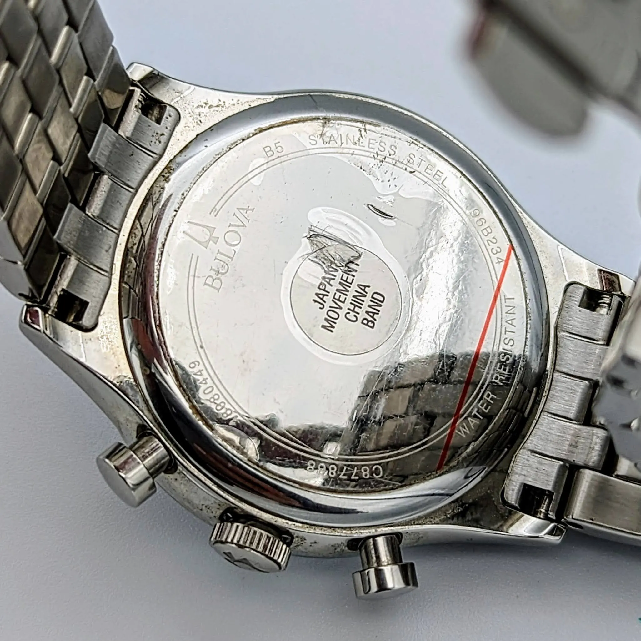 BULOVA Classic Chronograph Watch 43mm Quartz Wristwatch - ALL S.S.