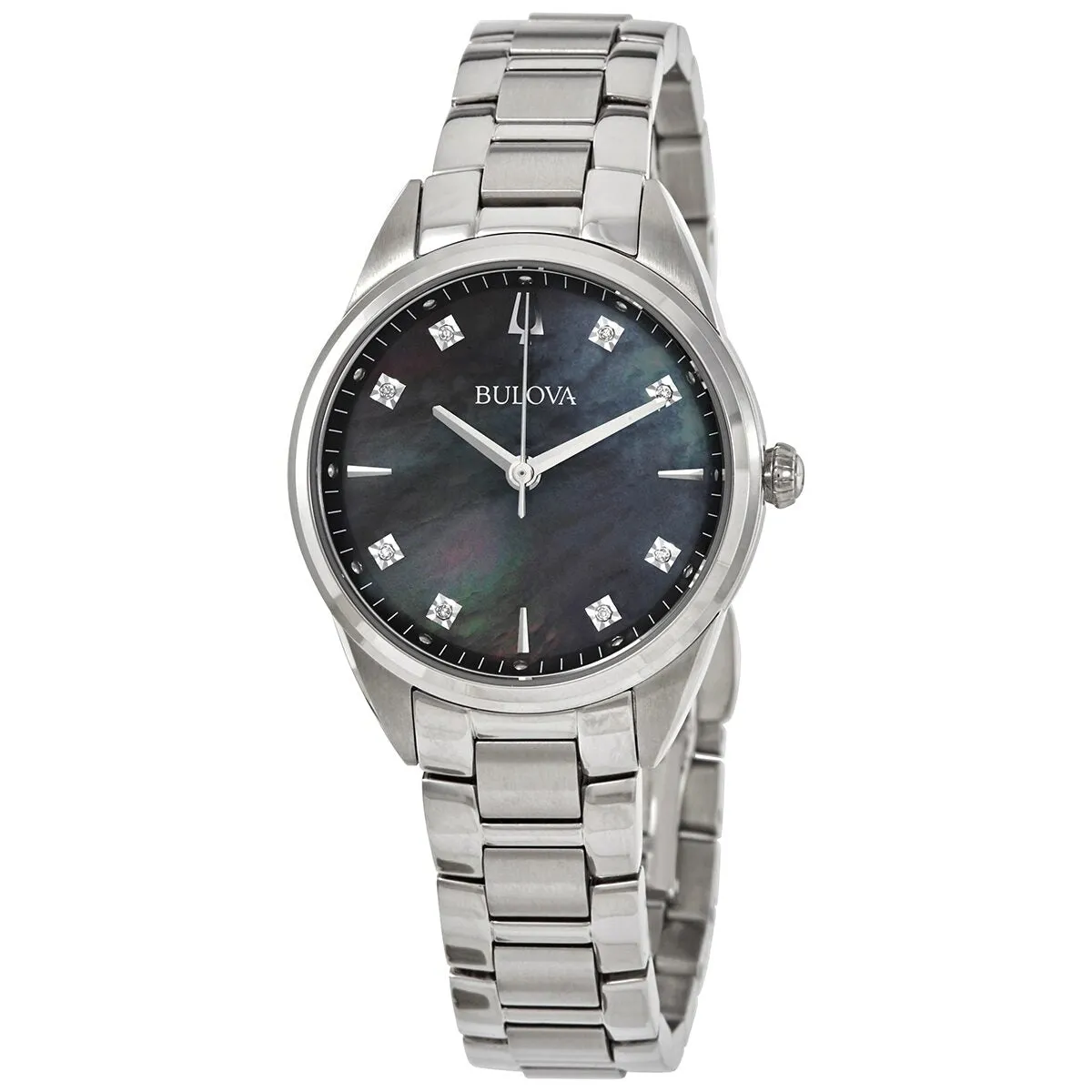 Bulova Classic Sutton Quartz Diamond Ladies Watch 96P198