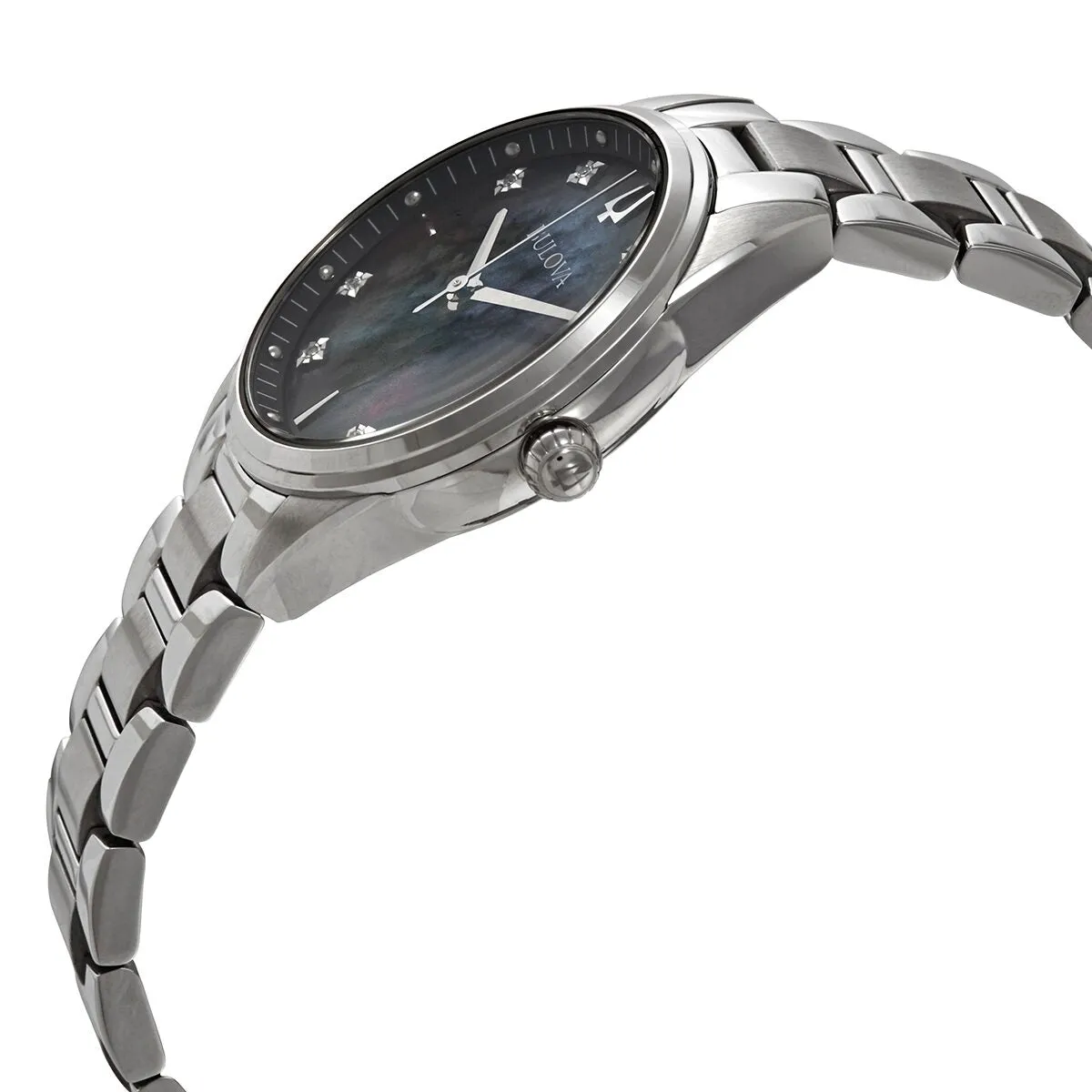Bulova Classic Sutton Quartz Diamond Ladies Watch 96P198