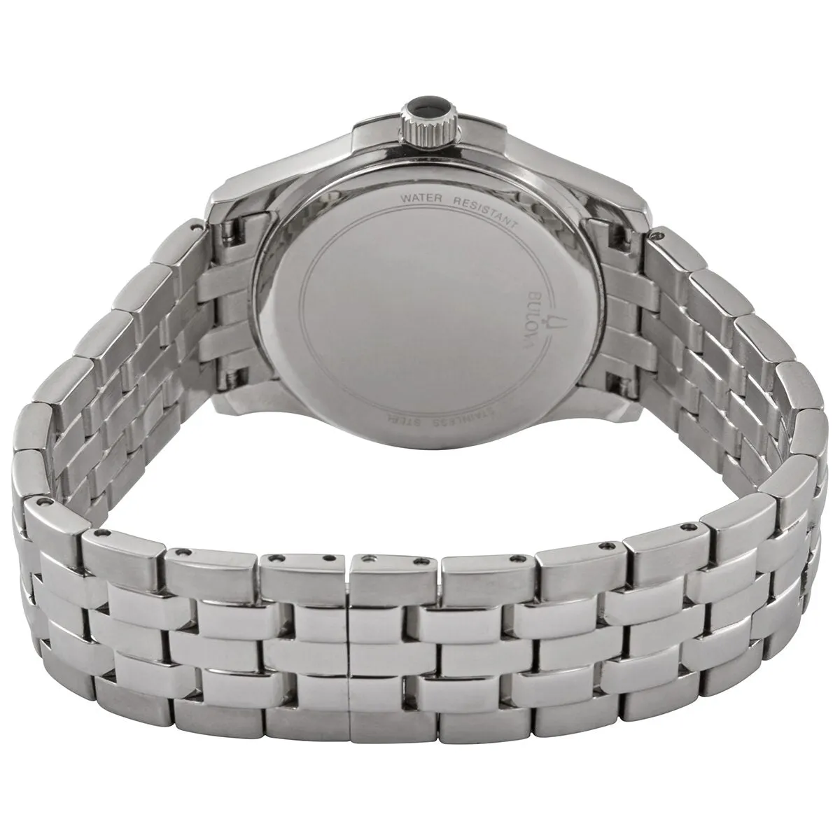 Bulova Quartz Diamond White Mother of Pearl Dial Ladies Watch 96P182