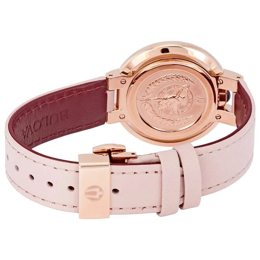 Bulova Rubaiyat White Mother of Pearl Dial Ladies Watch 98R267