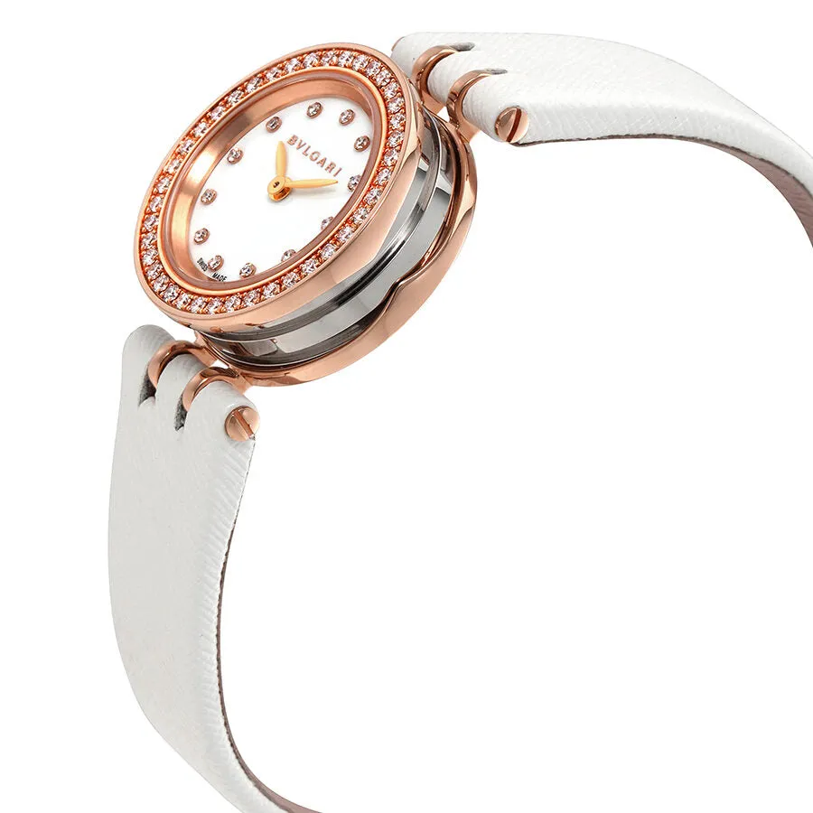 Bvlgari B.zero1 White Dial 18kt Pink Gold Quartz Ladies Watch 102398
