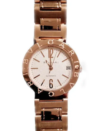 Bvlgari Diagono White Dial Ladies Watch BB 33 GG
