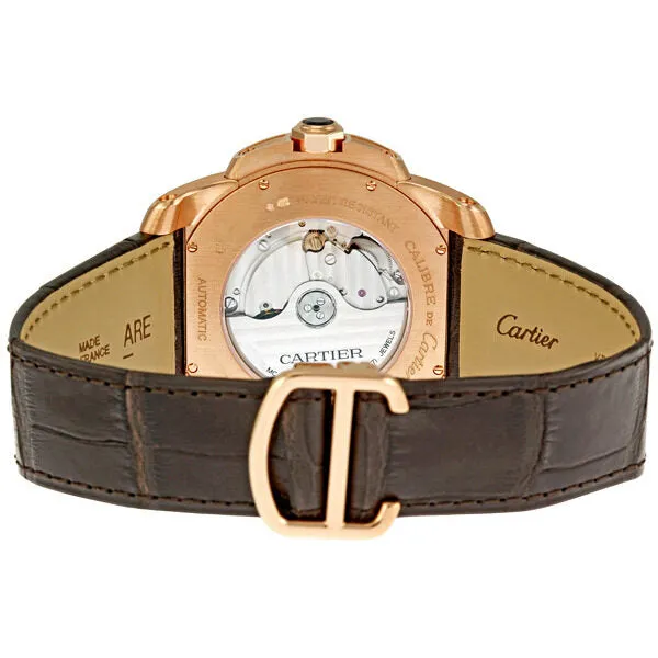 Cartier Calibre De Cartier Automatic 18kt Rose Gold Men's Watch W7100007