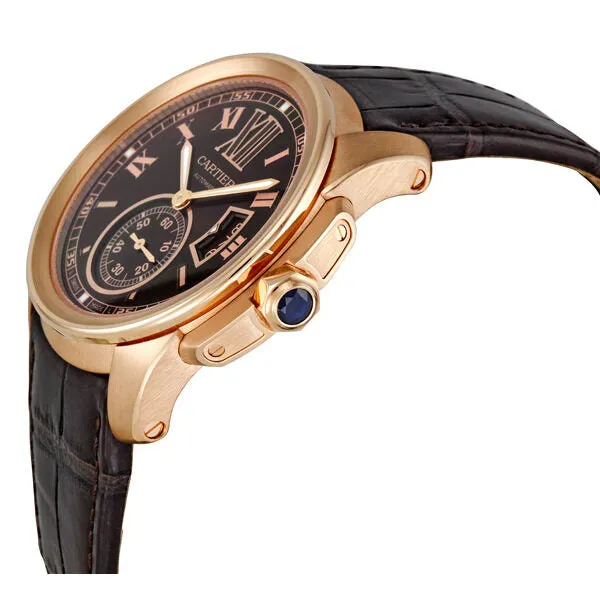 Cartier Calibre De Cartier Automatic 18kt Rose Gold Men's Watch W7100007