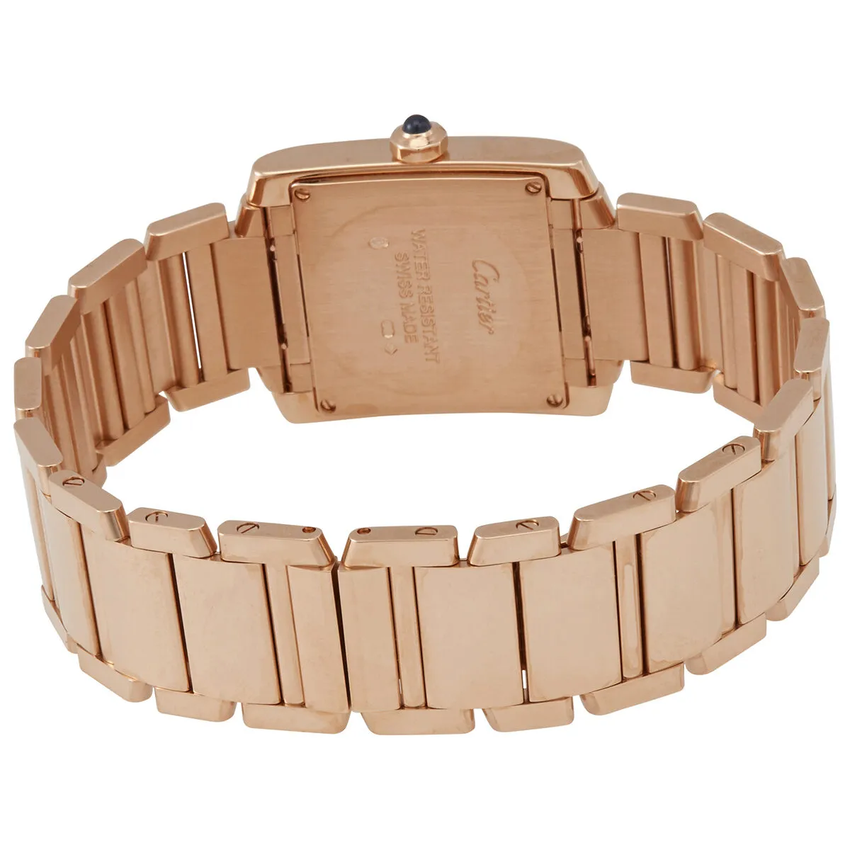 Cartier Tank Francaise Silver Dial 18kt Rose Gold Ladies Watch WGTA0030