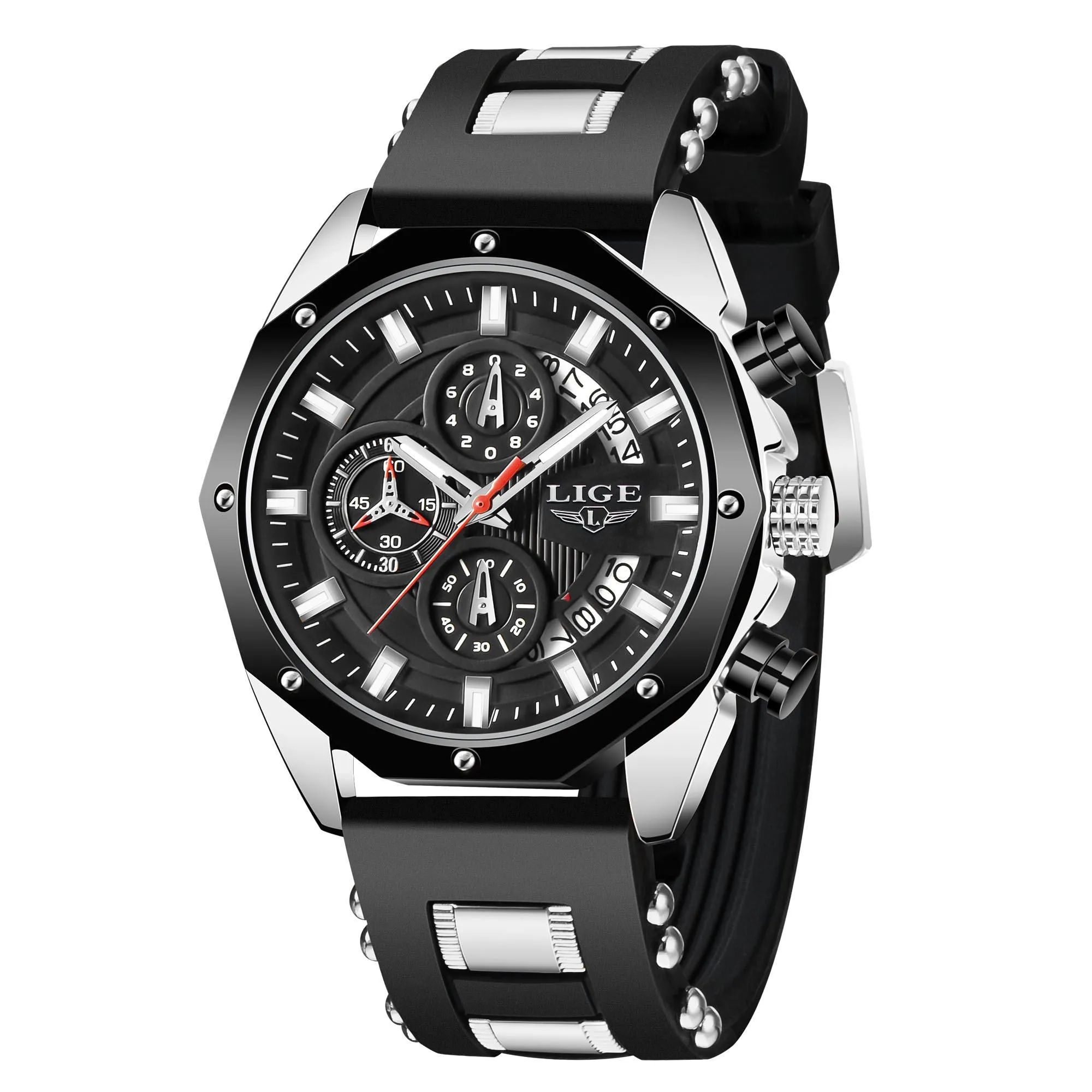 Casual Fashion Watches for Man Sport Military Silicagel Wrist Watch