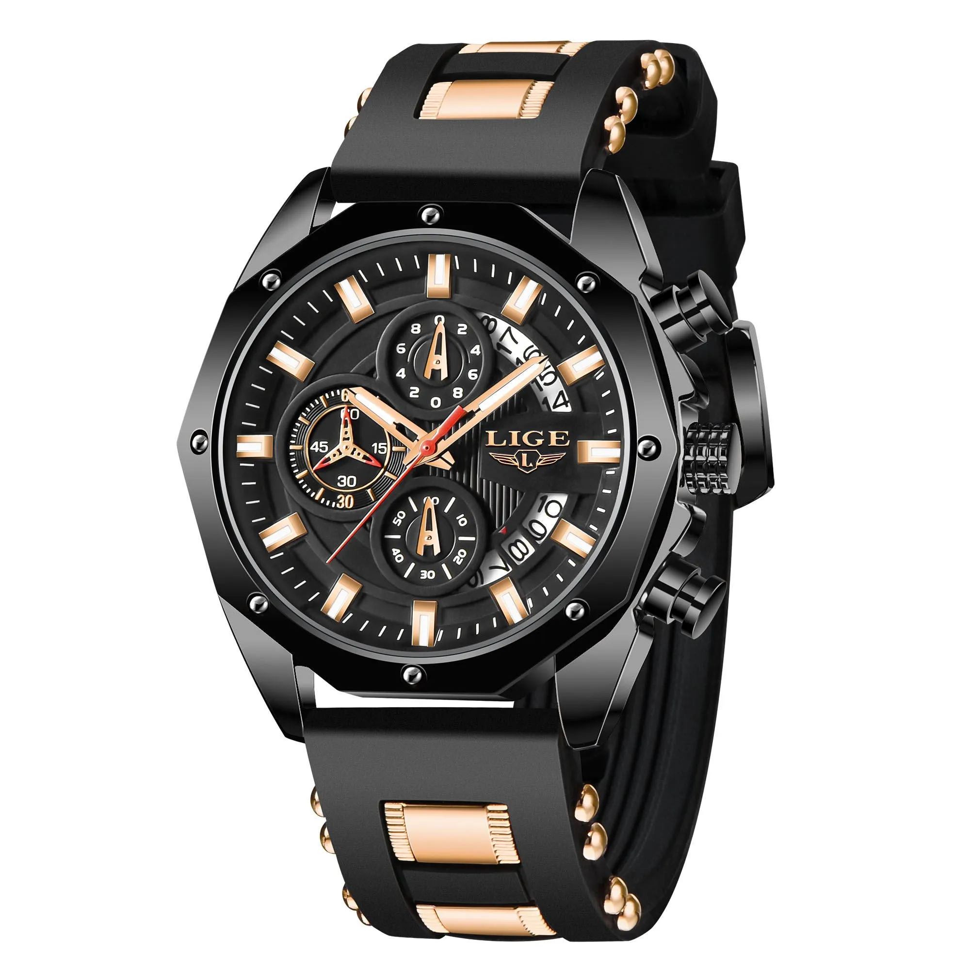 Casual Fashion Watches for Man Sport Military Silicagel Wrist Watch