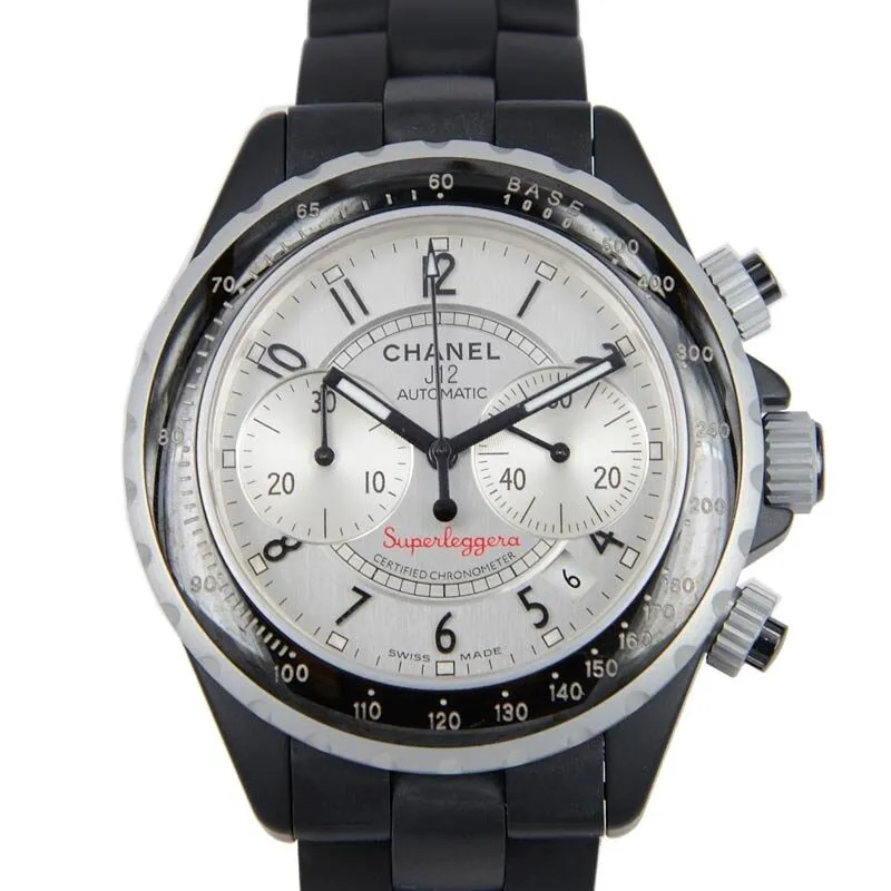 Chanel Superleggera Black Ceramic Chronograph Men's Watch H2039
