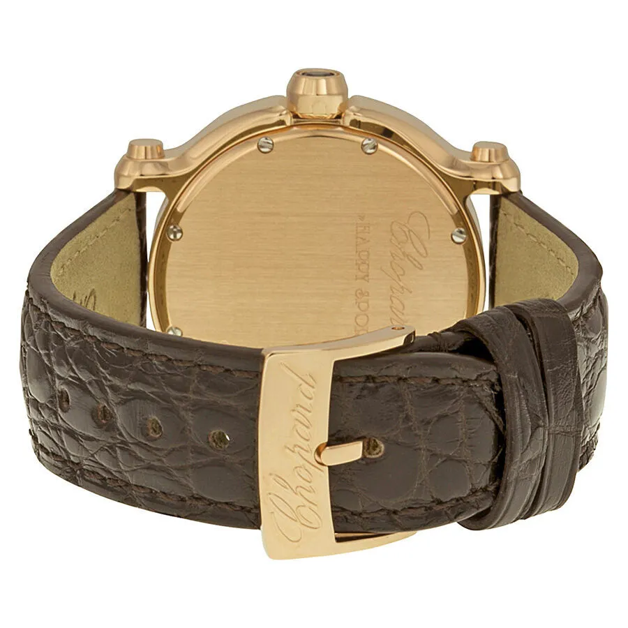 Chopard Happy Sport II 18k Rose Gold Diamond Watch 277471-5013