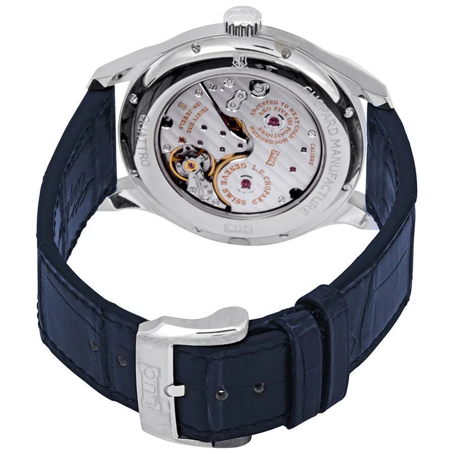 Chopard L.U.C Quattro Blue Dial Platinum Men's Watch 161926-9001