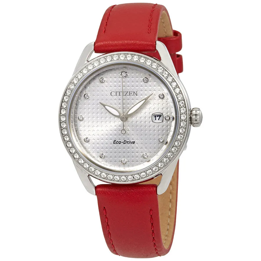 Citizen LTR Crystal Silver Dial Ladies Watch FE6110-04A