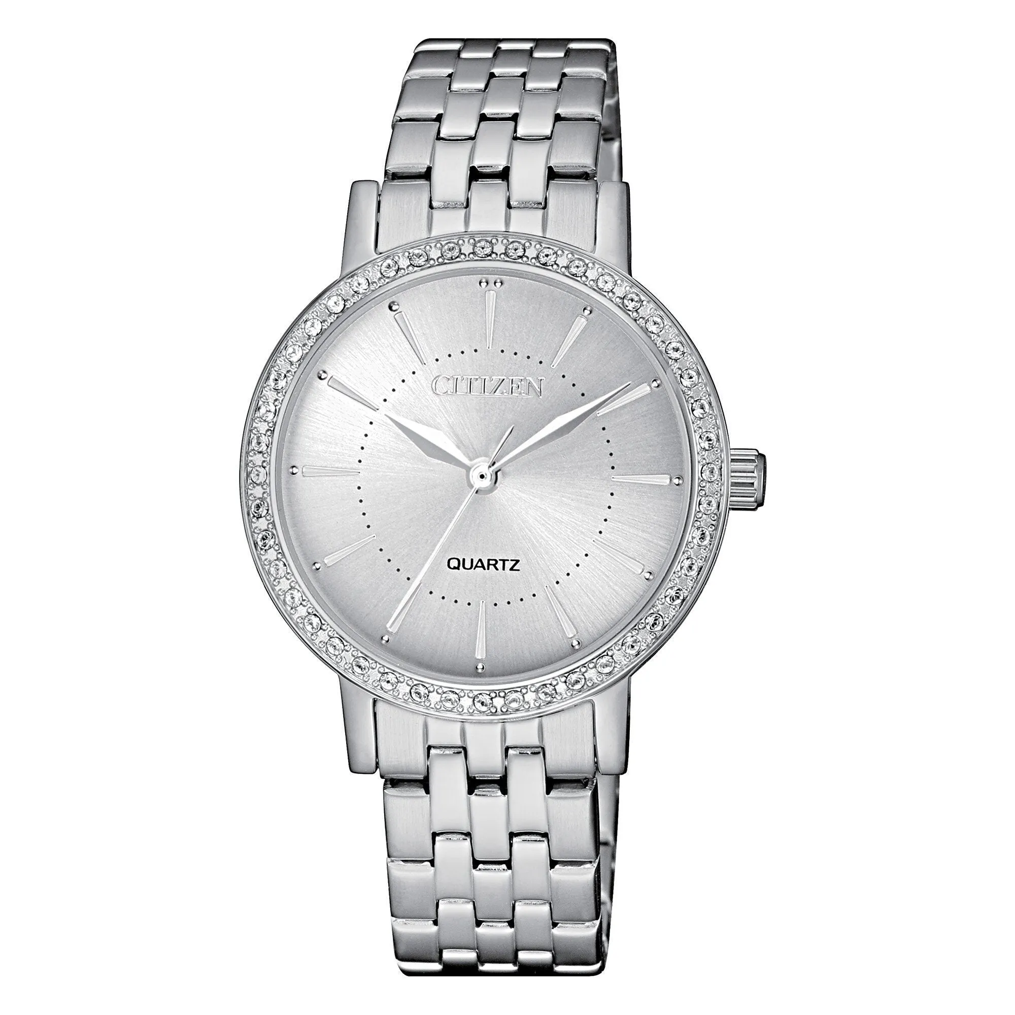 Citizen Quartz Silver Dial Ladies Watch EL3040-80A