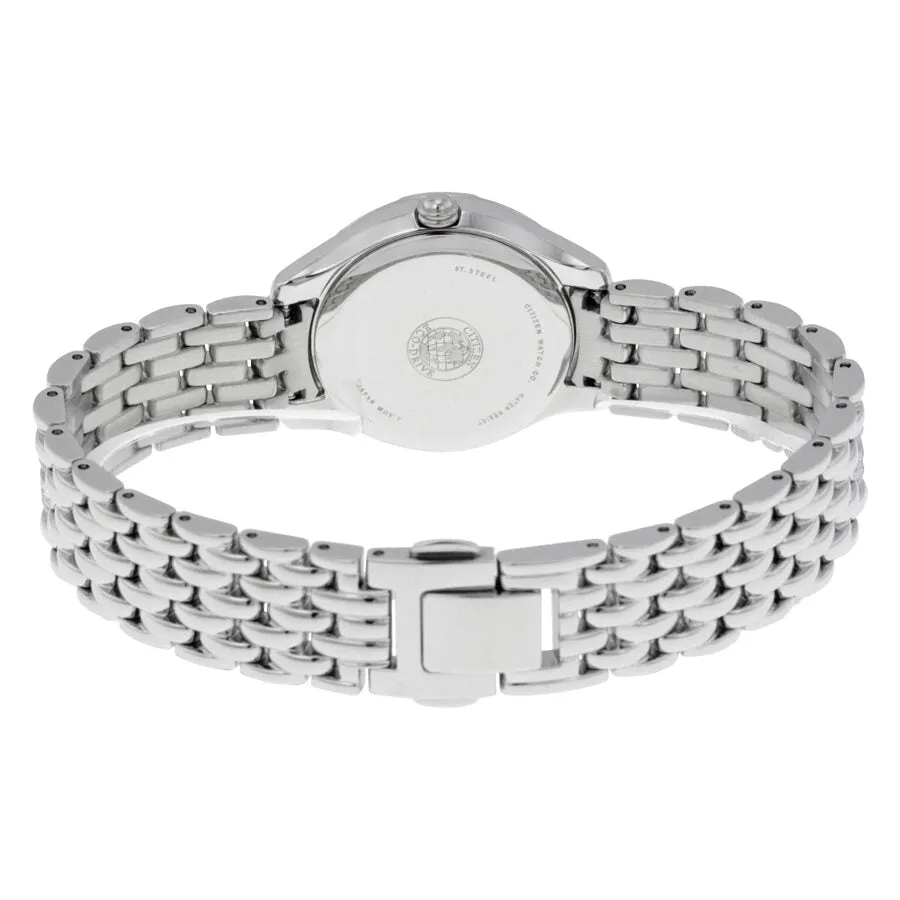 Citizen Silhouette Crystal Silver Dial Ladies Watch EW2320-55A