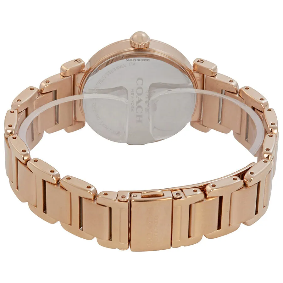Coach Madison White Dial Rose Gold-tone Ladies Watch 14502856