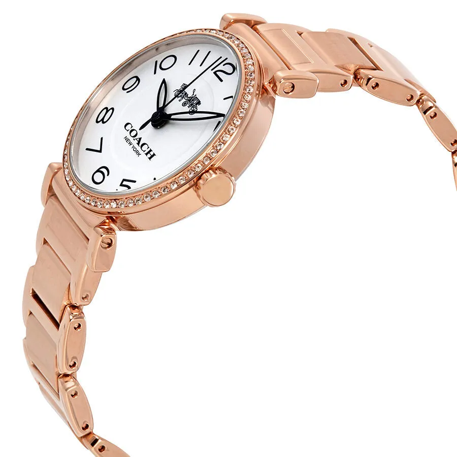 Coach Madison White Dial Rose Gold-tone Ladies Watch 14502856