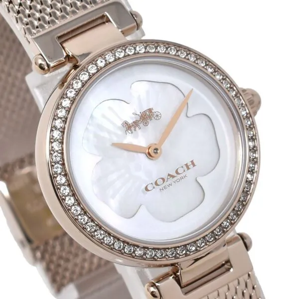Coach Park Mother Of Pearl Rose Gold Women's Watch 14503511