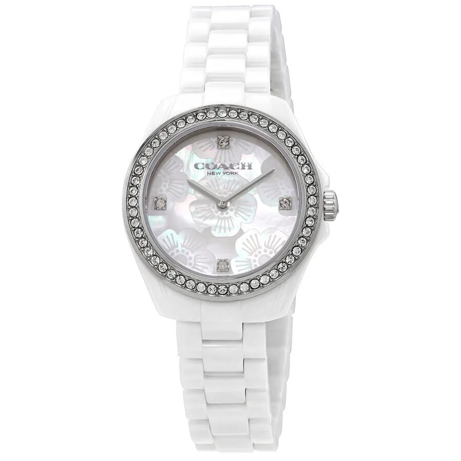 Coach Preston Quartz Mother of Pearl Dial Ladies Watch 14503661