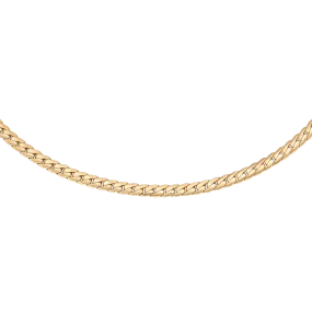 Daniel Wellington Elan Flat Chain Necklace Short Gold