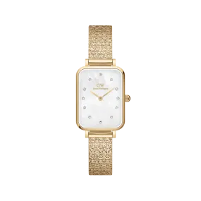 Daniel Wellington Quadro 20x26 Lumine Gold Mother of Pearl White Watch