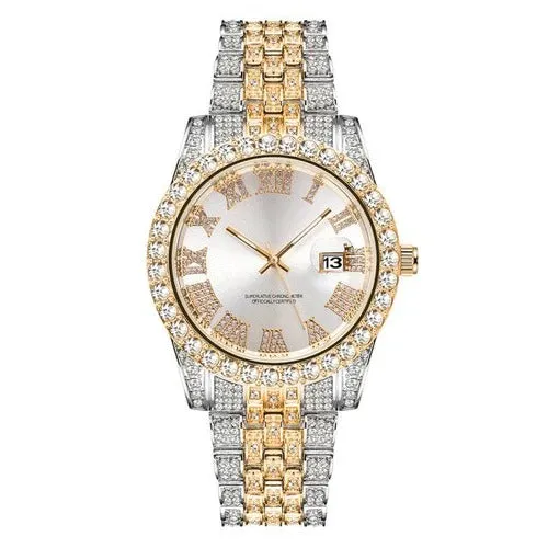 Diamond Men Women Watches Gold Watch Ladies Wrist Watch S4431740