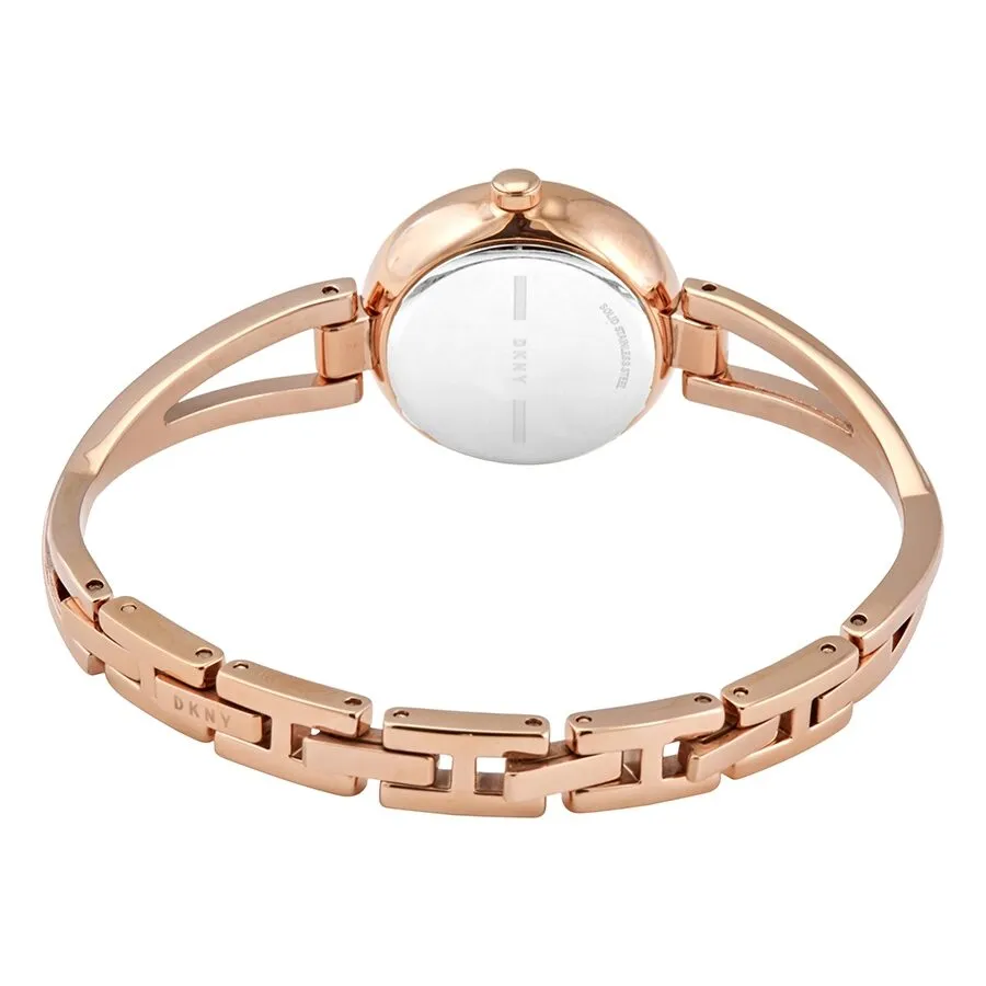 DKNY Crosswalk Quartz Rose Gold Dial Ladies Watch NY2812