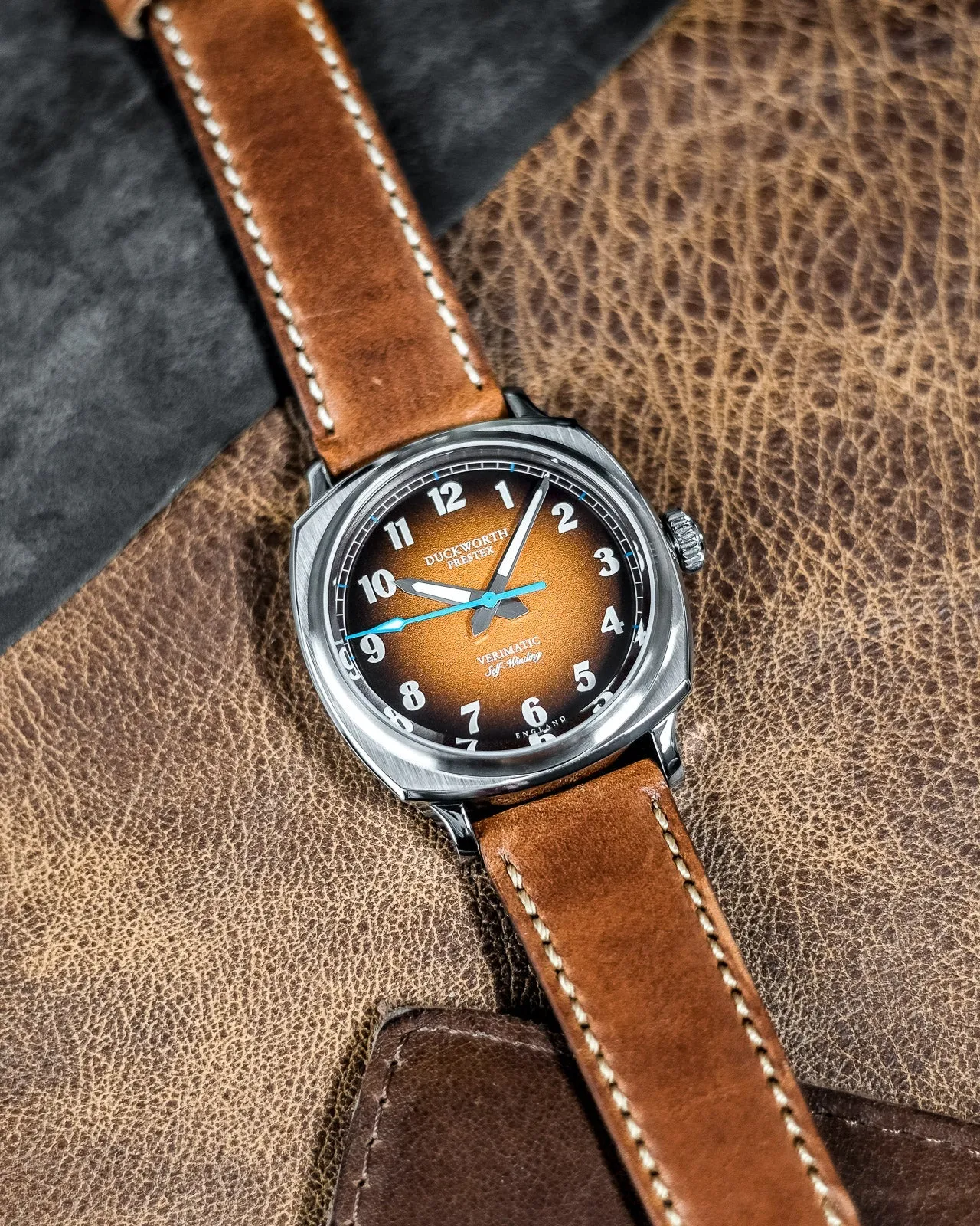Duckworth Prestex Verimatic Orange Fume Tan Leather