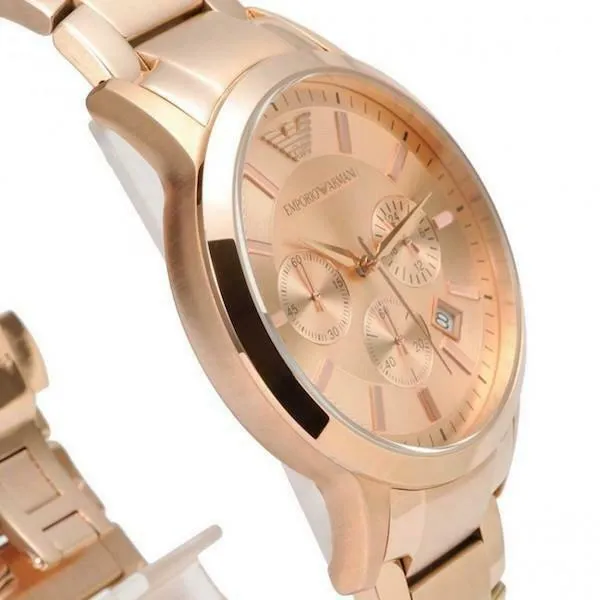 Emporio Armani Classic Rose Gold Chronograph Men's Watch AR2452